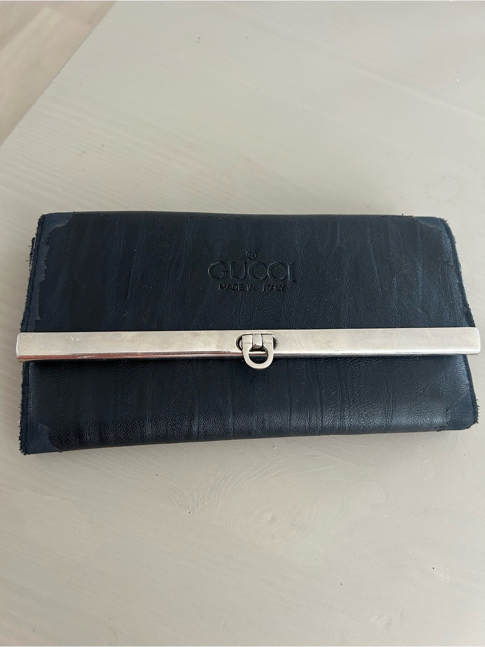 Gucci Black Leather Continental Wallet - Picture 2 of 8
